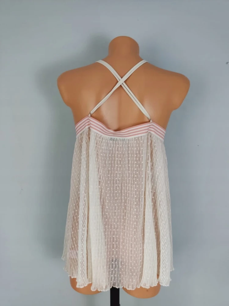 Boux Avenue koszulka nocna babydoll XXL 44 haft tiul romantyczna halka nowa