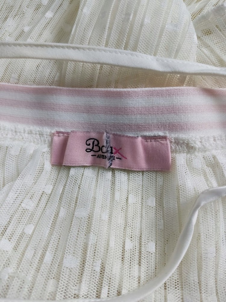 Boux Avenue koszulka nocna babydoll XXL 44 haft tiul romantyczna halka nowa