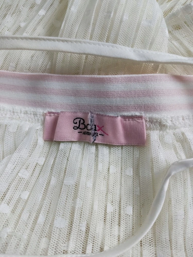 Boux Avenue koszulka nocna babydoll XXL 44 haft tiul romantyczna halka nowa